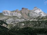 foto de paisaje de los mallos y pico Lecherines - Pirineo Aragon�s  con tama�o de 160X120; ver distintas medidas disponibles a la derecha
